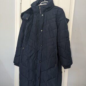 New navy London Fog quilted puffer jacket, size 3x